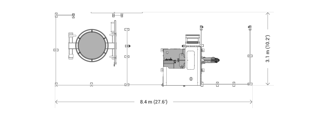  E-FLEX basic machine layout