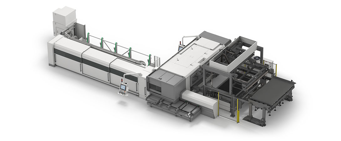 Sheet handling automation from pallet changer 