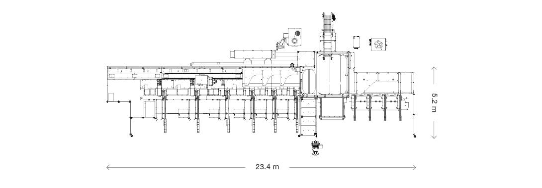 LT12 laser tube cutting layout