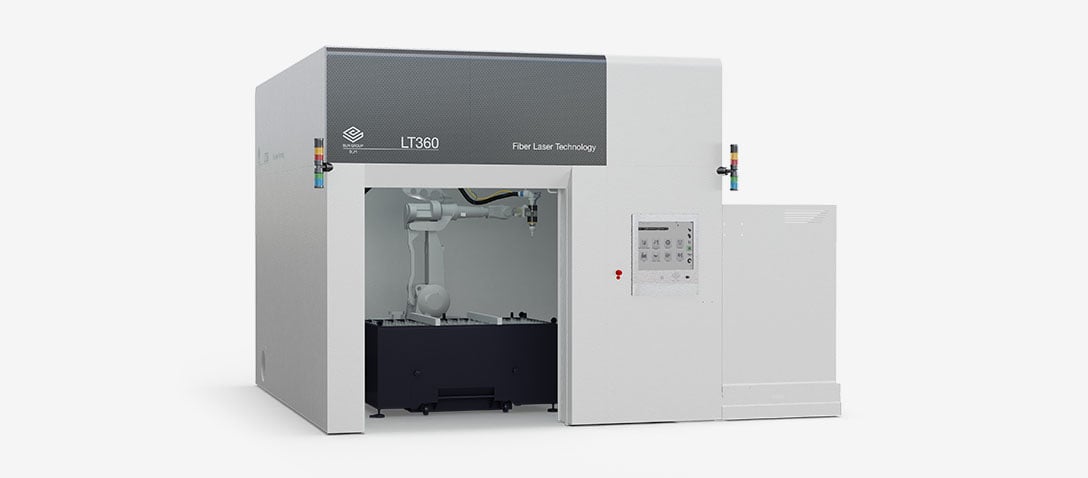 Robotic 5-Axis laser cutting system for stamped and deep-drawn parts 